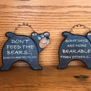 Black Bear signs